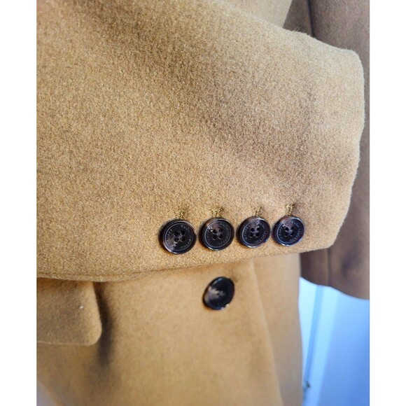 Michael Kors Women’s Camel Classic Wool Blend Minimalist Tailored Overcoat Med - Picture 7 of 16